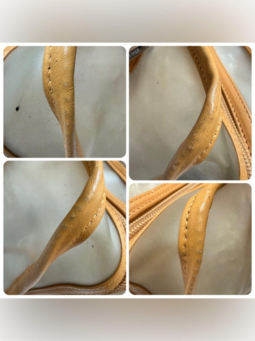 Loewe Amazona PVC & Tan Leather Satchel Top Handle w/ Pouch - Picture 14 of 14